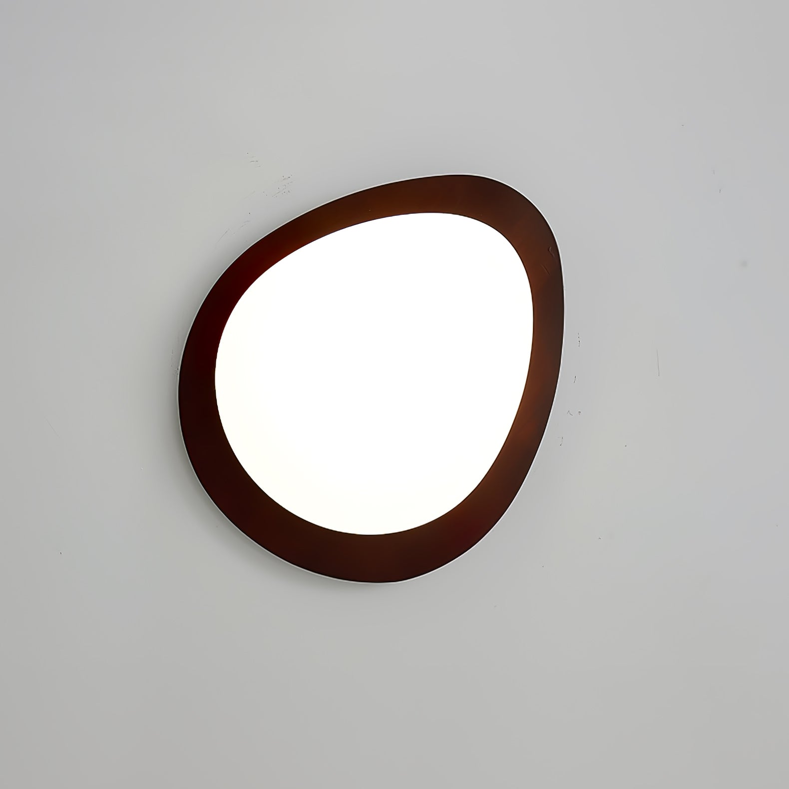 Walnut Ceiling Light Modern LED Flush Mount Fixture NALANI