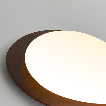 Walnut Ceiling Light Modern LED Flush Mount Fixture NALANI