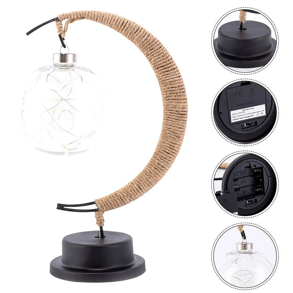 Warm Glass Moon Lamp For Enchanting Ambient Home Decor NALANI