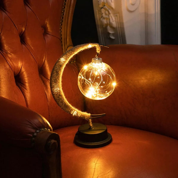 Warm Glass Moon Lamp For Enchanting Ambient Home Decor NALANI