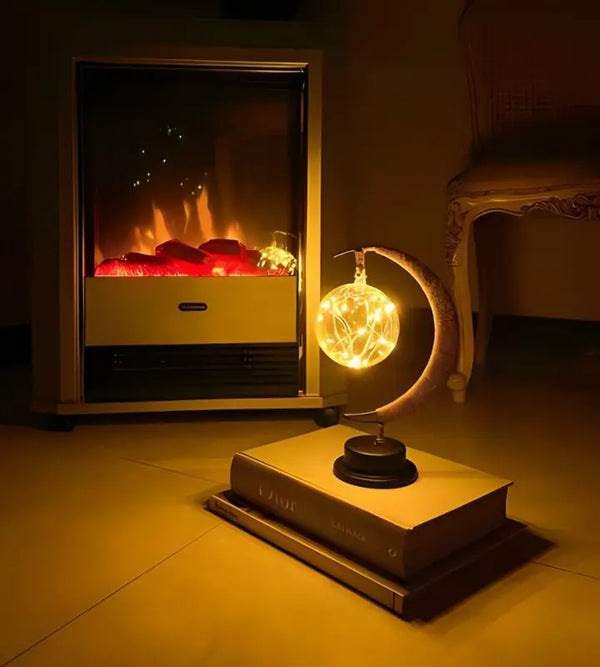Warm Glass Moon Lamp For Enchanting Ambient Home Decor NALANI