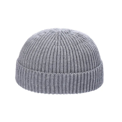 Warm Knit Wool Beanie Hat For Winter Comfort And Style Gray 53-59cm NALANI