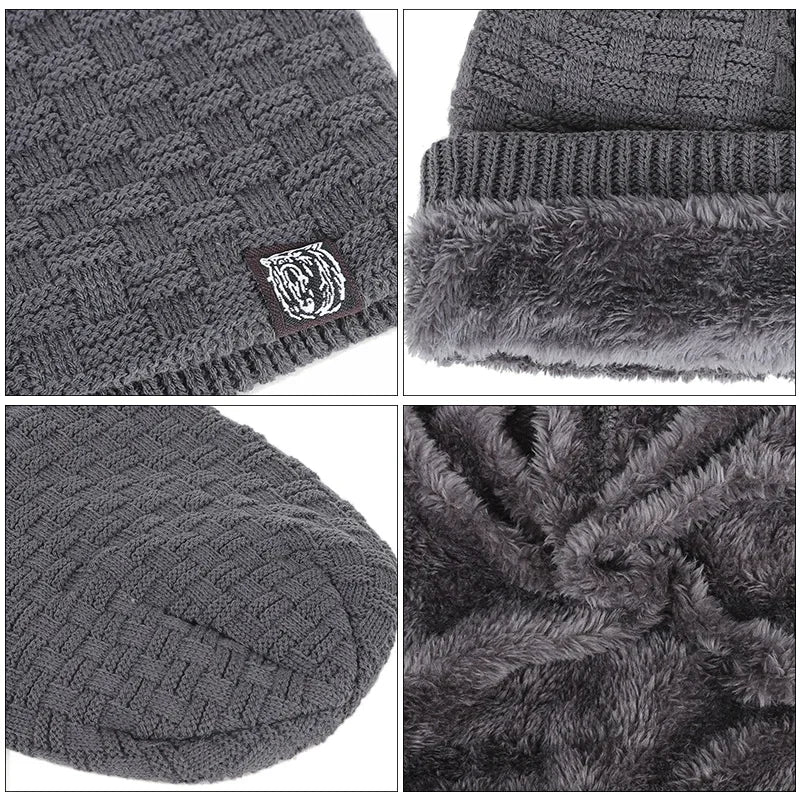 Warm Knitted Beanie for Cycling With Plush Fleece Lining NALANI