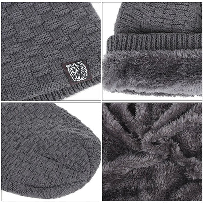 Warm Knitted Beanie for Cycling With Plush Fleece Lining NALANI