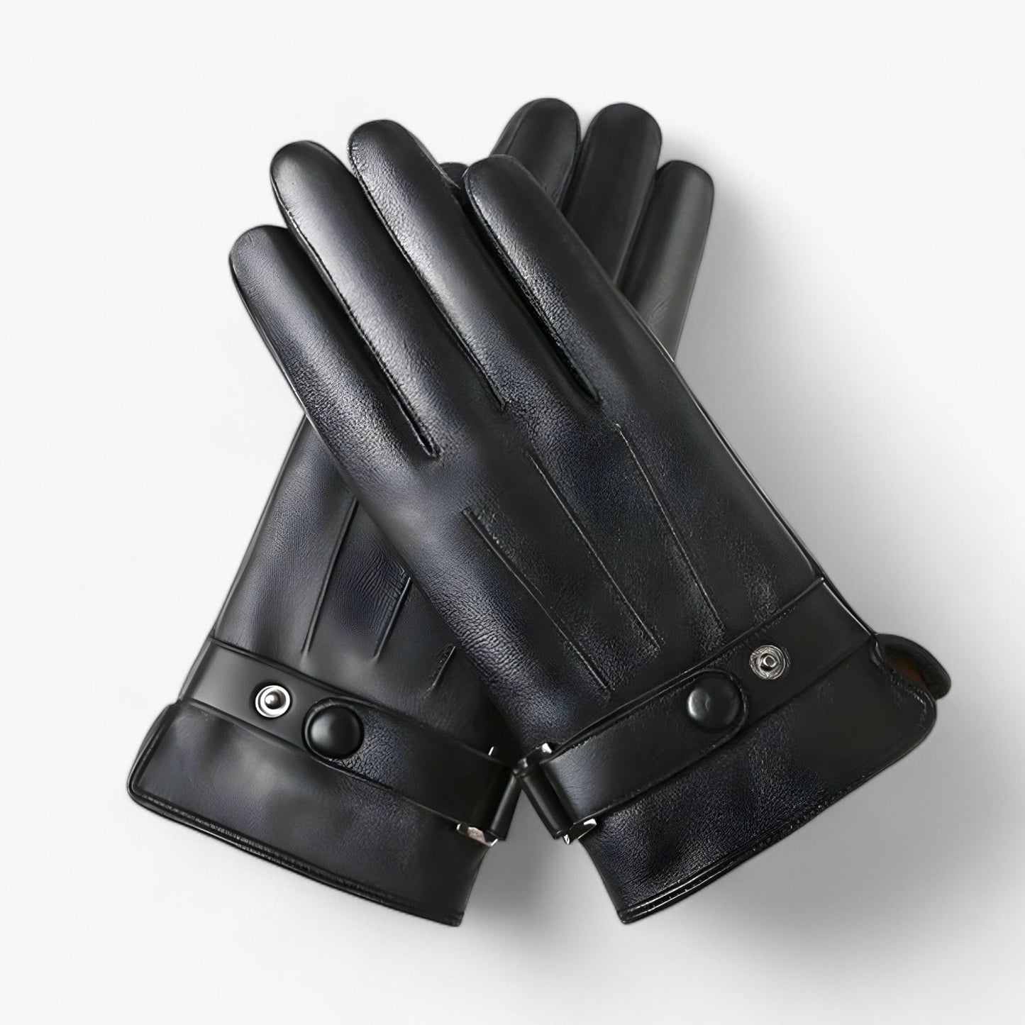 Warm PU Leather Insulated Winter Gloves For Men And Women Style 4 One Size NALANI