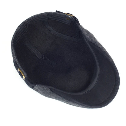 Warm Wool Vintage Striped Beret Gatsby Hat For Winter NALANI
