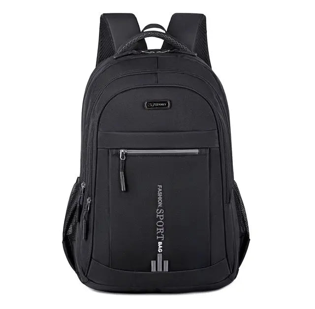 Waterproof Oxford Backpack For Men For Travel And Work Black-A NALANI