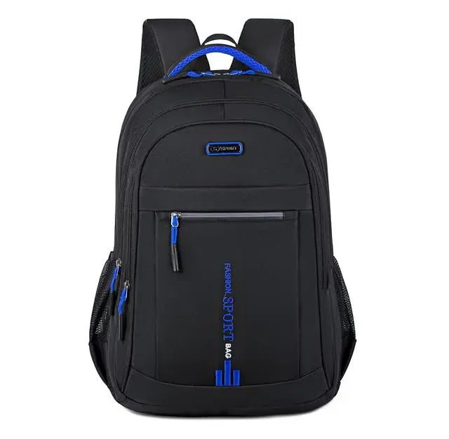 Waterproof Oxford Backpack For Men For Travel And Work Blue-A NALANI