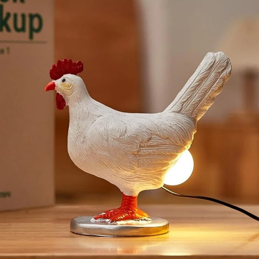 Whimsical Chicken Table Lamp for Fun Home Decor and Lighting Default NaLani