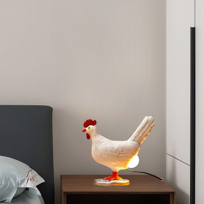 Whimsical Chicken Table Lamp for Fun Home Decor and Lighting NaLani
