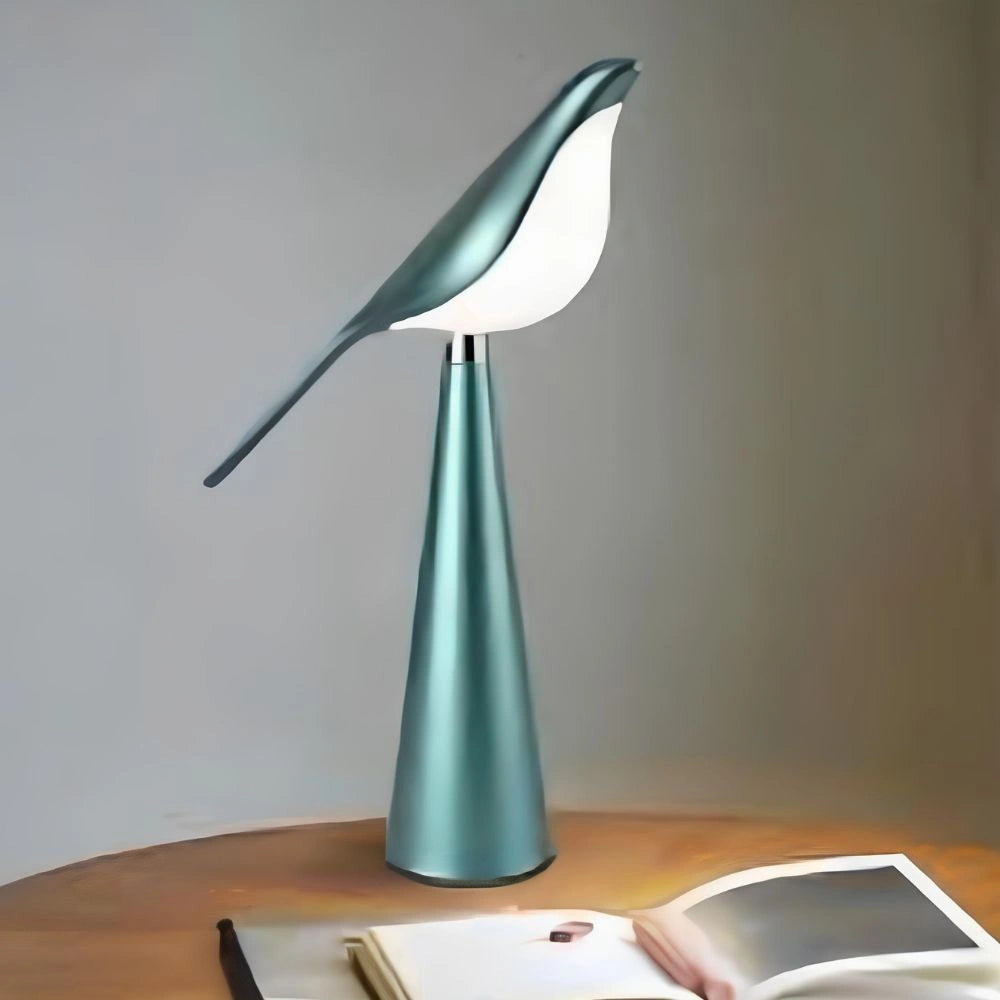 Whimsical Magpie Light with Adjustable Brightness and Design Green NaLani