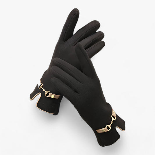 Winter Touchscreen Warm Stylish Ladies Gloves Cold Weather Black One Size NALANI
