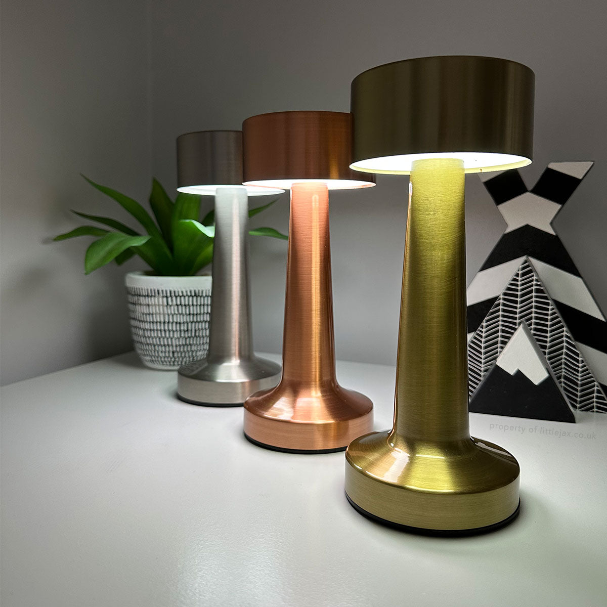 Wireless Modern Table Lamp with Adjustable Brightness and Unique Design NALANI