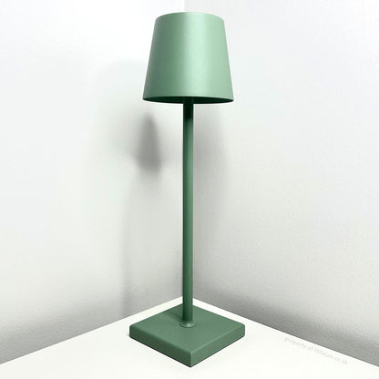 Wireless Rechargeable Table Lamp For Indoor Outdoor Use Green NALANI