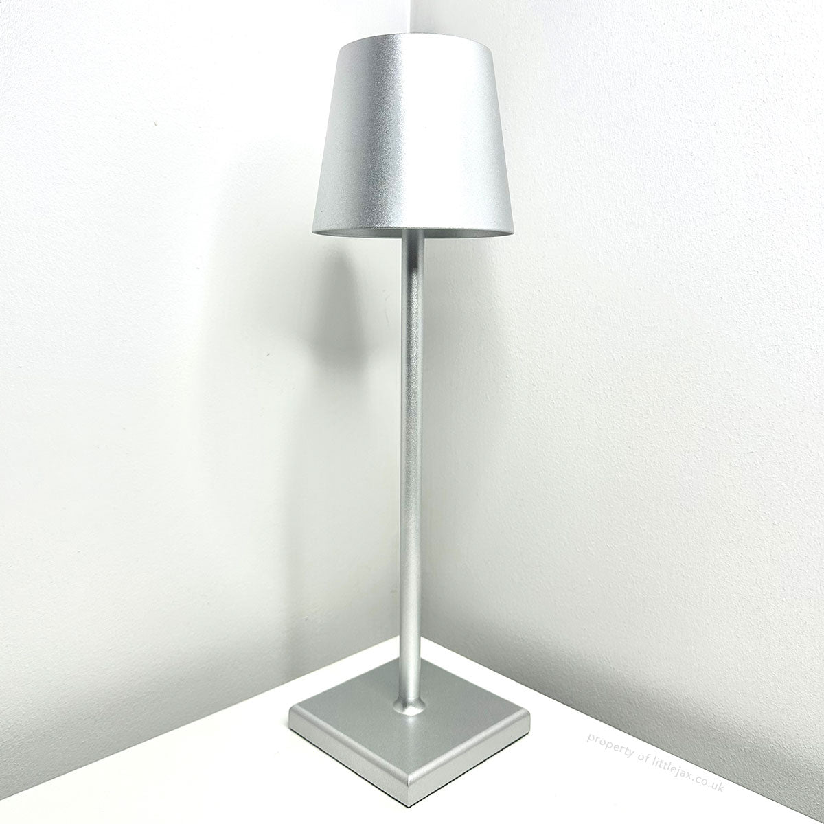 Wireless Rechargeable Table Lamp For Indoor Outdoor Use Silver NALANI