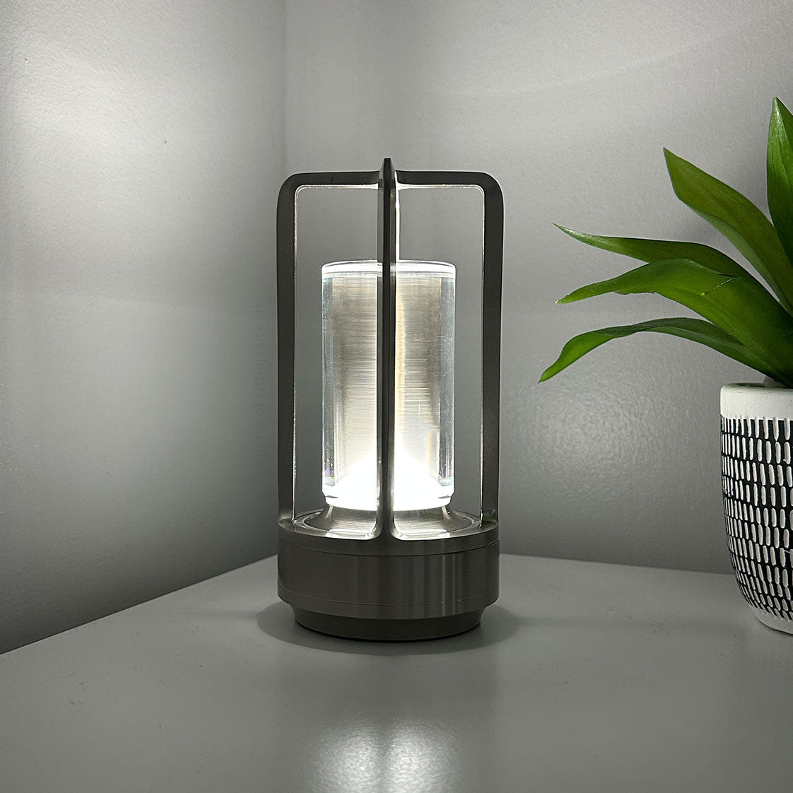 Wireless Vintage Lantern Table Lamp with Adjustable Brightness NALANI