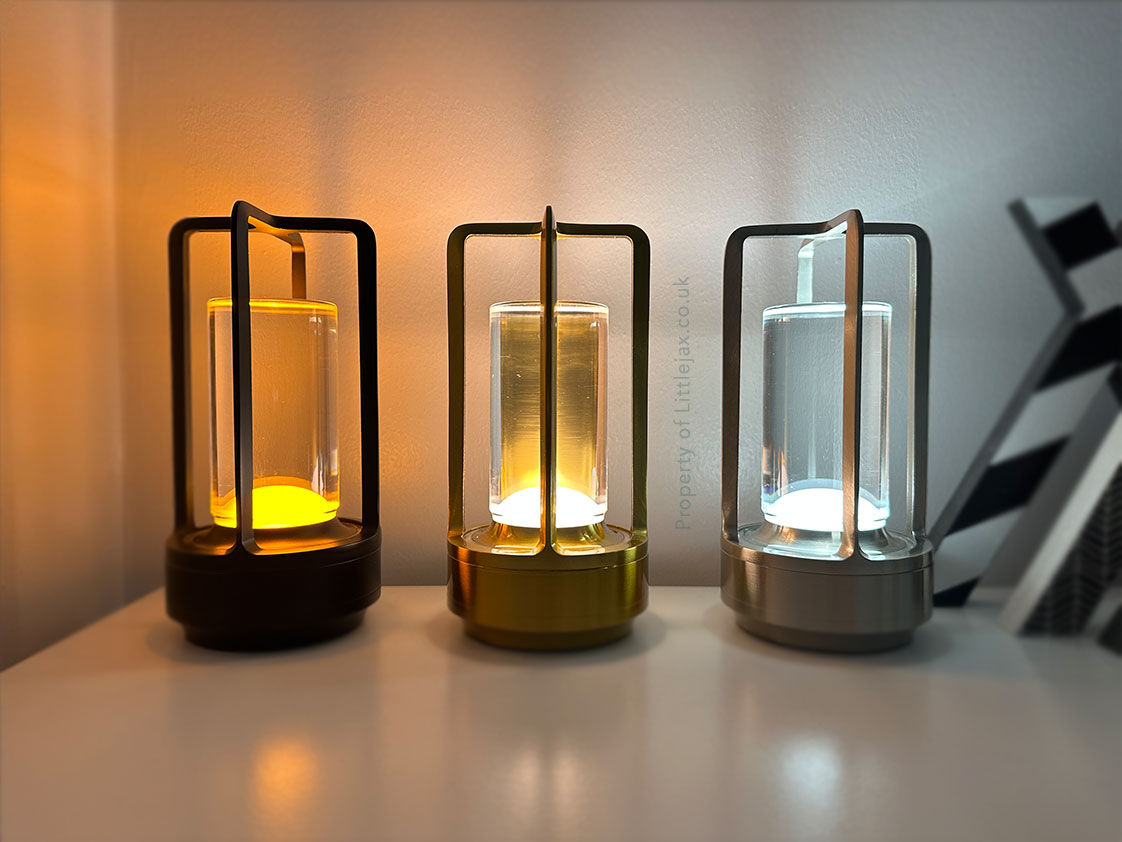 Wireless Vintage Lantern Table Lamp with Adjustable Brightness NALANI