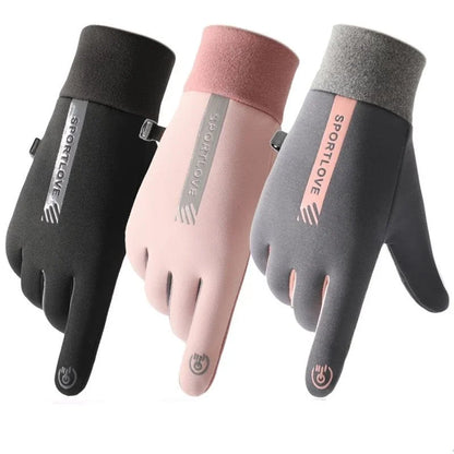 Women Fleece Winter Cycling Gloves For Warm Windproof Grip NALANI