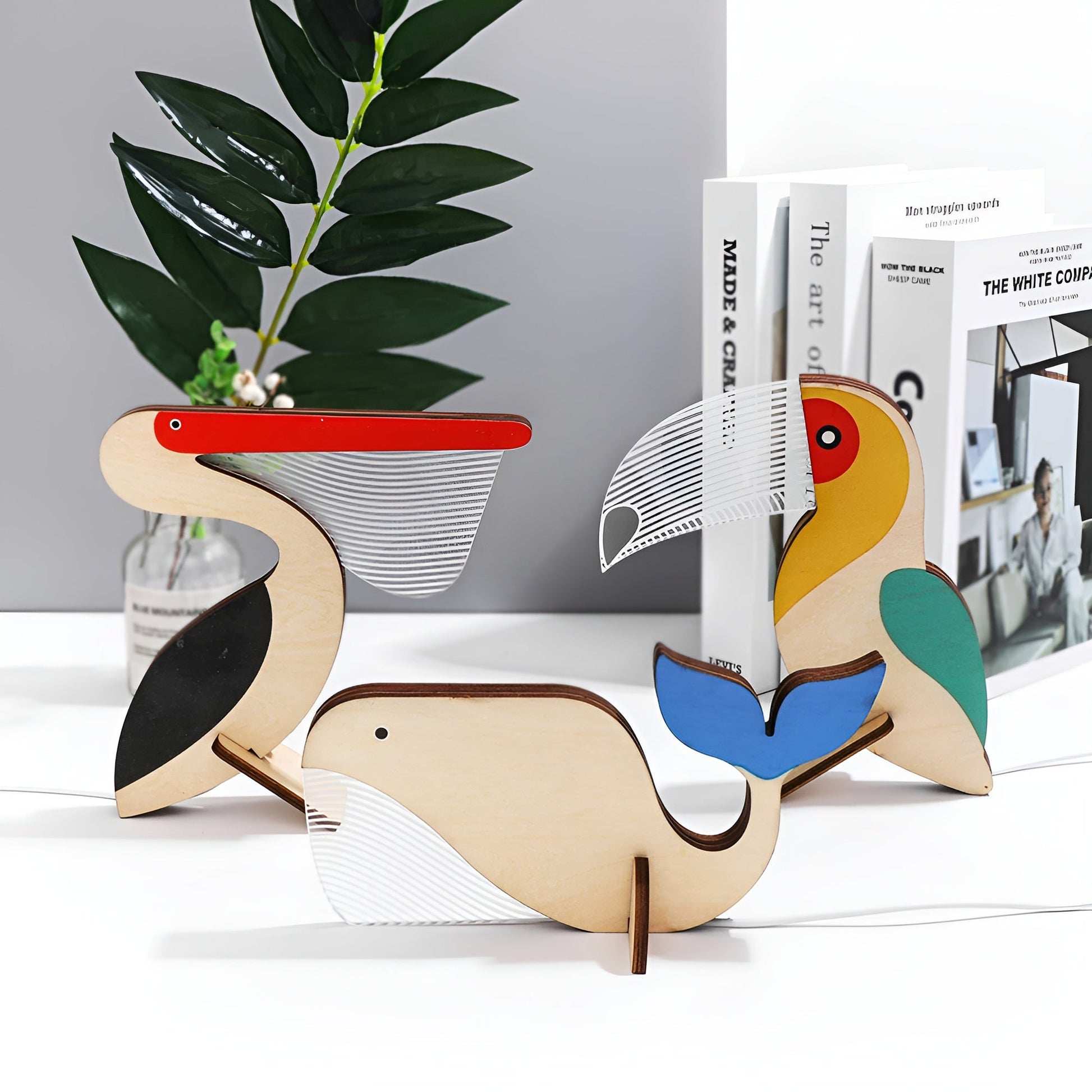 Wood Acrylic Wildlife LED Night Lamp For Kids Room Decor NALANI