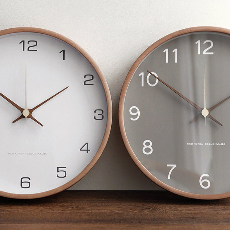 Wooden Analog Wall Clock for Home Decor Stylish and Functional Timepiece NALANI