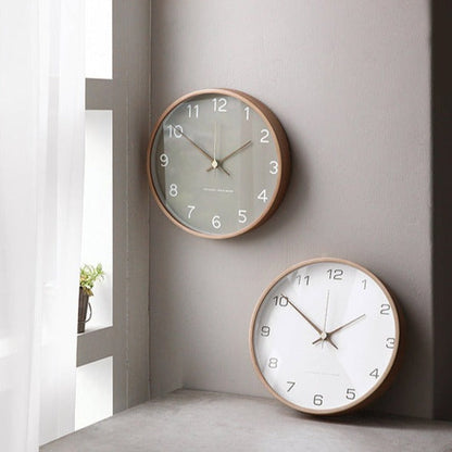 Wooden Analog Wall Clock for Home Decor Stylish and Functional Timepiece NALANI