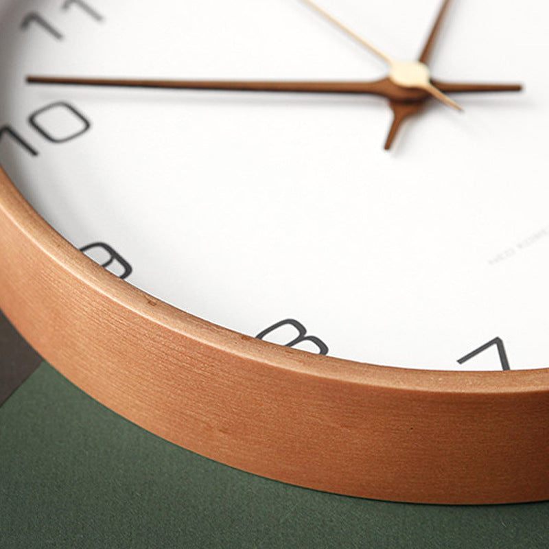 Wooden Analog Wall Clock for Home Decor Stylish and Functional Timepiece NALANI