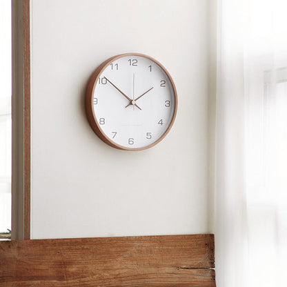 Wooden Analog Wall Clock for Home Decor Stylish and Functional Timepiece NALANI