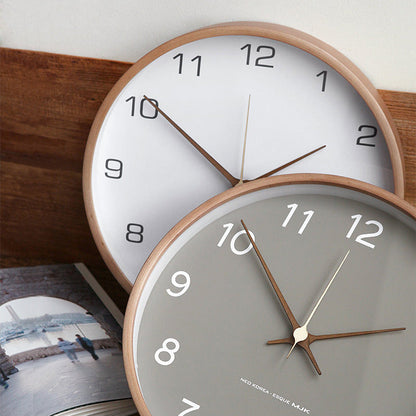 Wooden Analog Wall Clock for Home Decor Stylish and Functional Timepiece NALANI