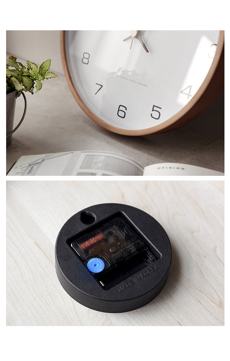 Wooden Analog Wall Clock for Home Decor Stylish and Functional Timepiece NALANI