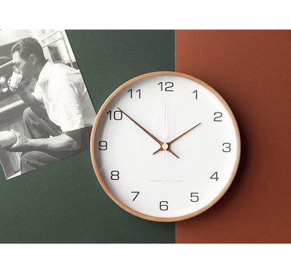 Wooden Analog Wall Clock for Home Decor Stylish and Functional Timepiece NALANI