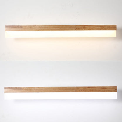 Wooden LED Vanity Light Modern Bathroom Acrylic Shade NALANI
