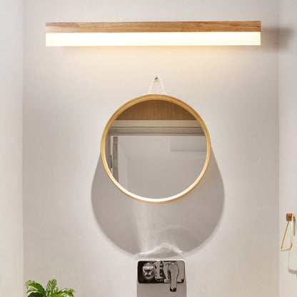 Wooden LED Vanity Light Modern Bathroom Acrylic Shade NALANI