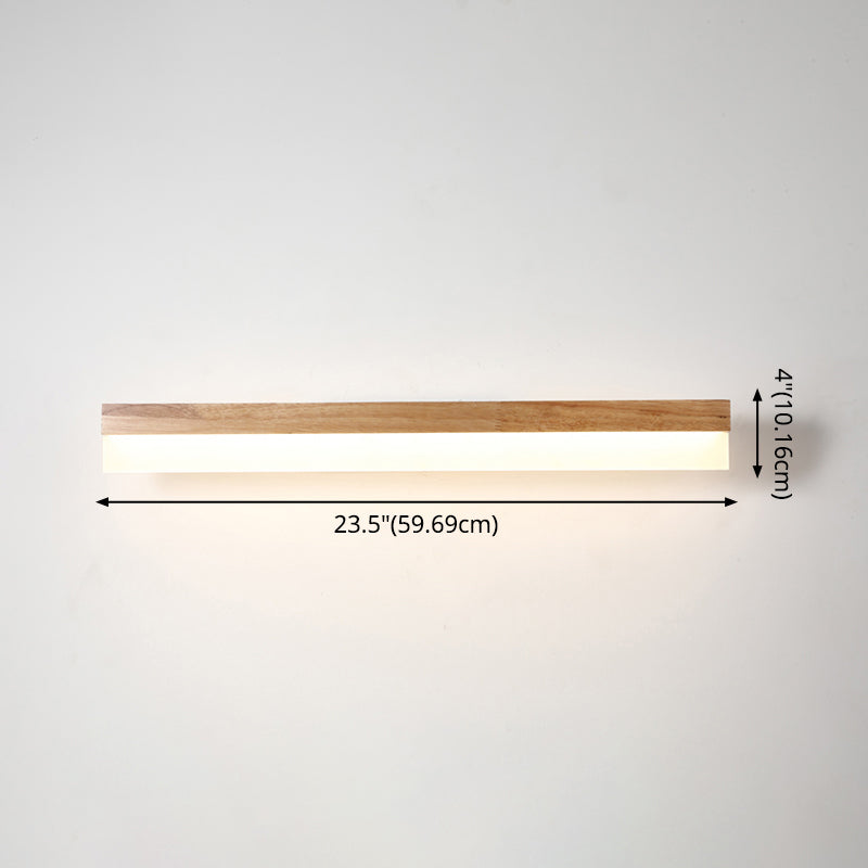 Wooden LED Vanity Light Modern Bathroom Acrylic Shade NALANI