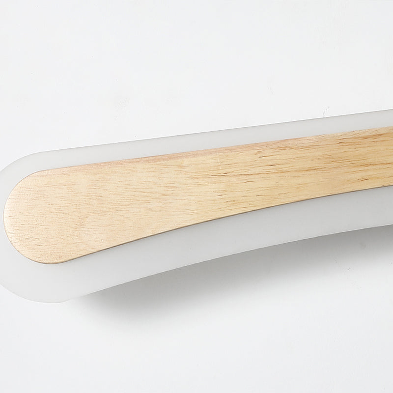 Wooden LED Vanity Light Modern Bathroom Acrylic Shade NALANI