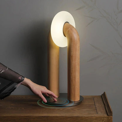 Wooden Touch Dimming Decorative Lighting Fixture for Home Decor NALANI