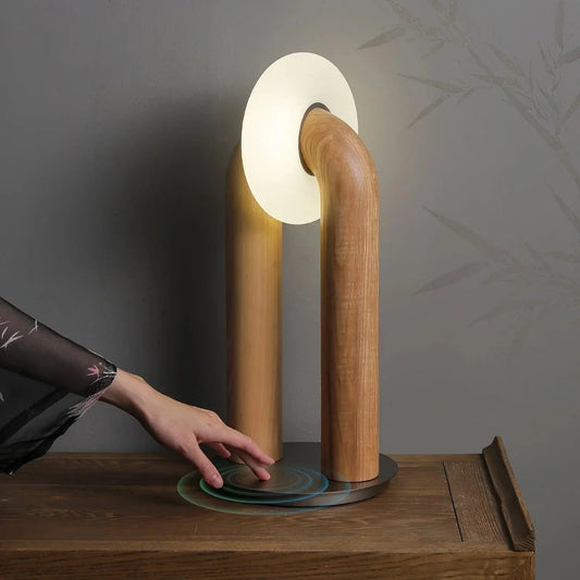 Wooden Touch Dimming Decorative Lighting Fixture for Home Decor NALANI