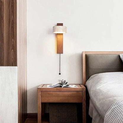 Yellow Cave Stone LED Sconce Wall Light Wabi Sabi Style NALANI