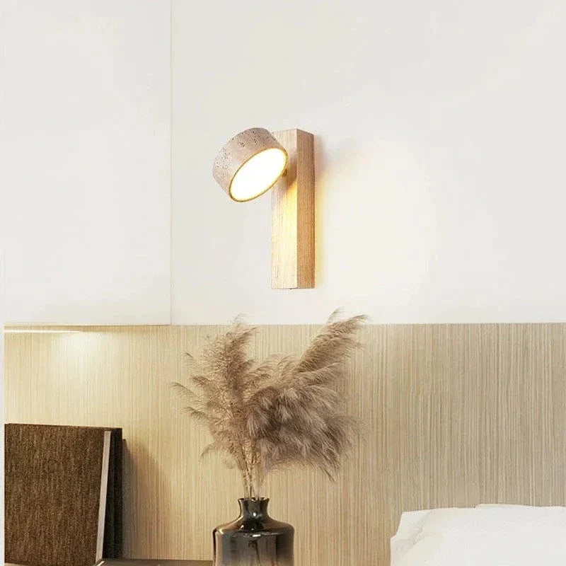 Yellow Cave Stone LED Sconce Wall Light Wabi Sabi Style NALANI