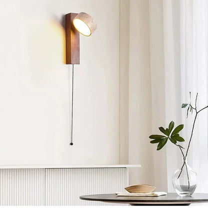 Yellow Cave Stone LED Sconce Wall Light Wabi Sabi Style NALANI