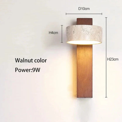 Yellow Cave Stone LED Sconce Wall Light Wabi Sabi Style NALANI