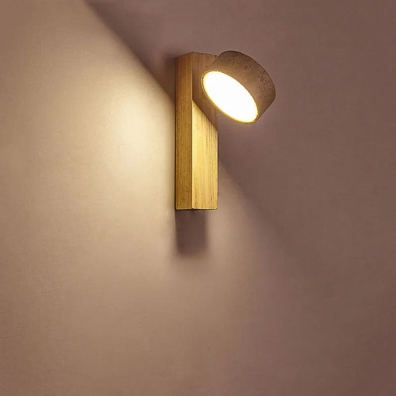 Yellow Cave Stone LED Sconce Wall Light Wabi Sabi Style NALANI