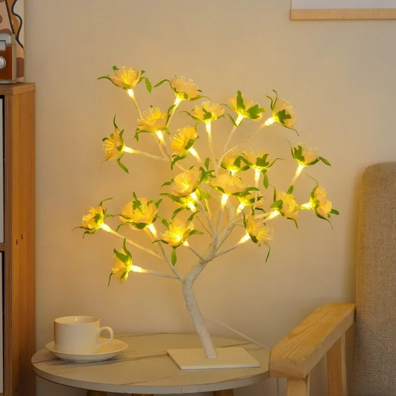 Tèssura | Enchanted Tree Lamps - Unique Design for Magical Home Decor Camelia geel NALANI