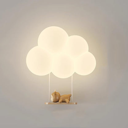 Led Cloud Wall Lamp For Kids Room Soft Night Light Rocking deer NALANI