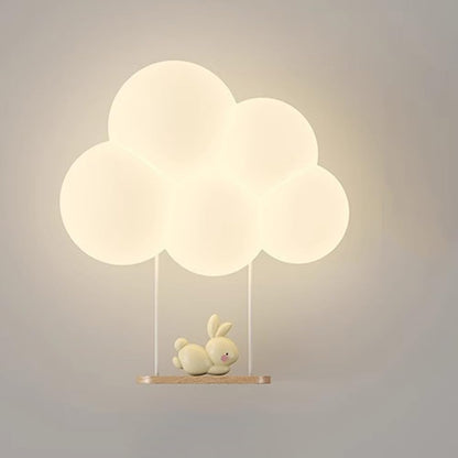 Led Cloud Wall Lamp For Kids Room Soft Night Light Rocking rabbit NALANI
