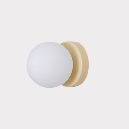 Minimalist Wall Lamp For Cozy Ambient Lighting Adds Charm ∅ 4.7″ x H 4.7″ Dia 12cm x H 12cm Beige NALANI