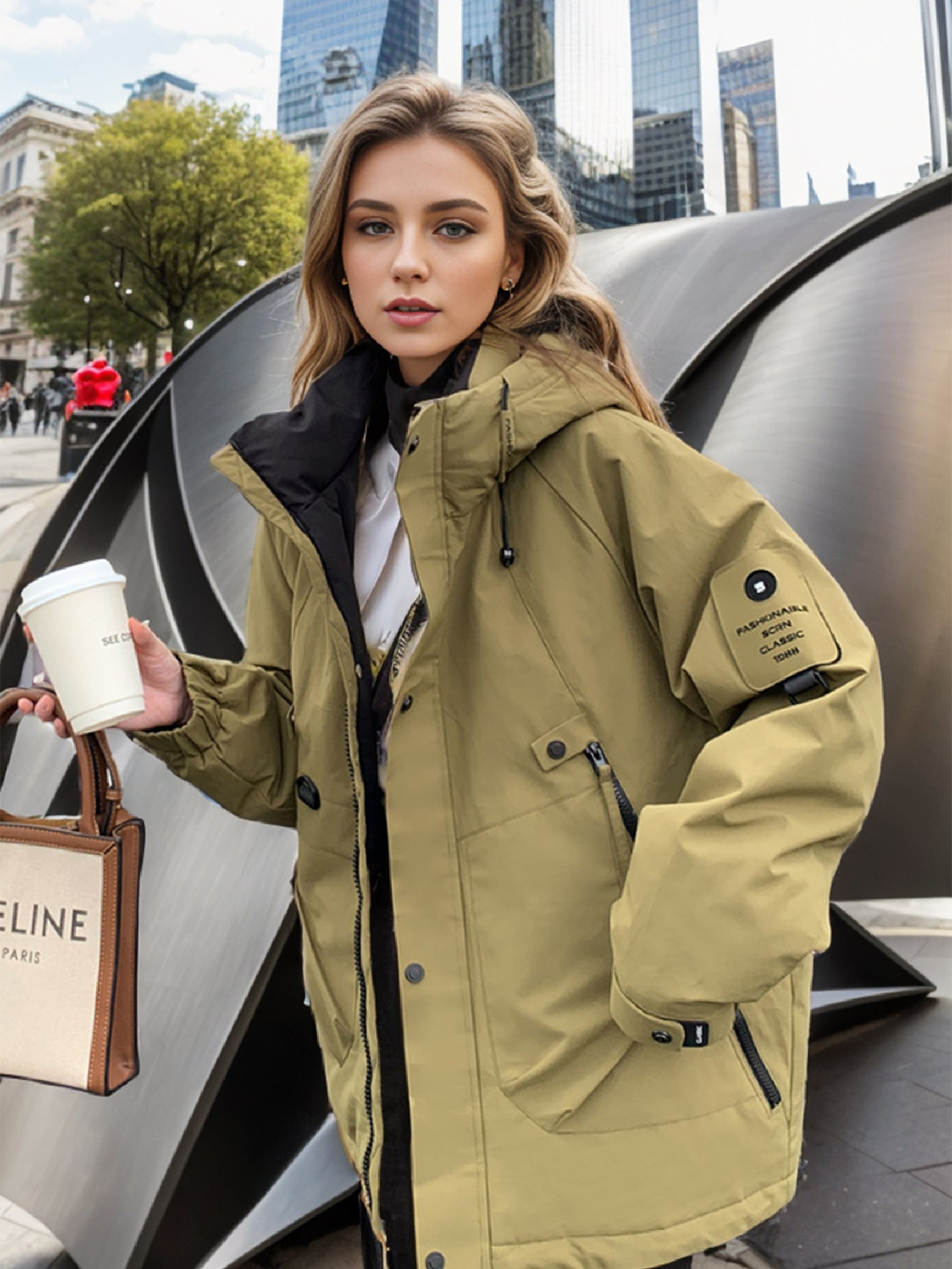 Casual Outdoor Down Jacket With Stand Collar For Men Women NALANI