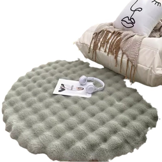 Creme Style Luxury Bunny Plush Rug Living Room Bedroom NALANI