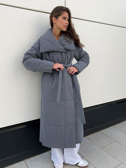 Casual Cotton Winter Coat With Standing Collar For All NALANI