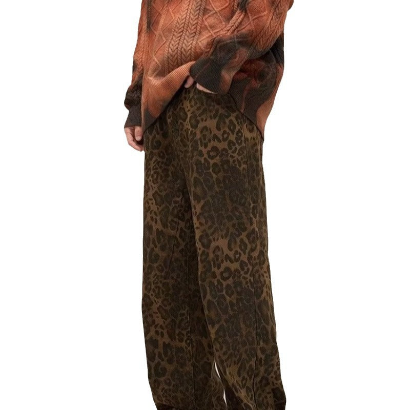 Caleni | Women's leopard print jeans