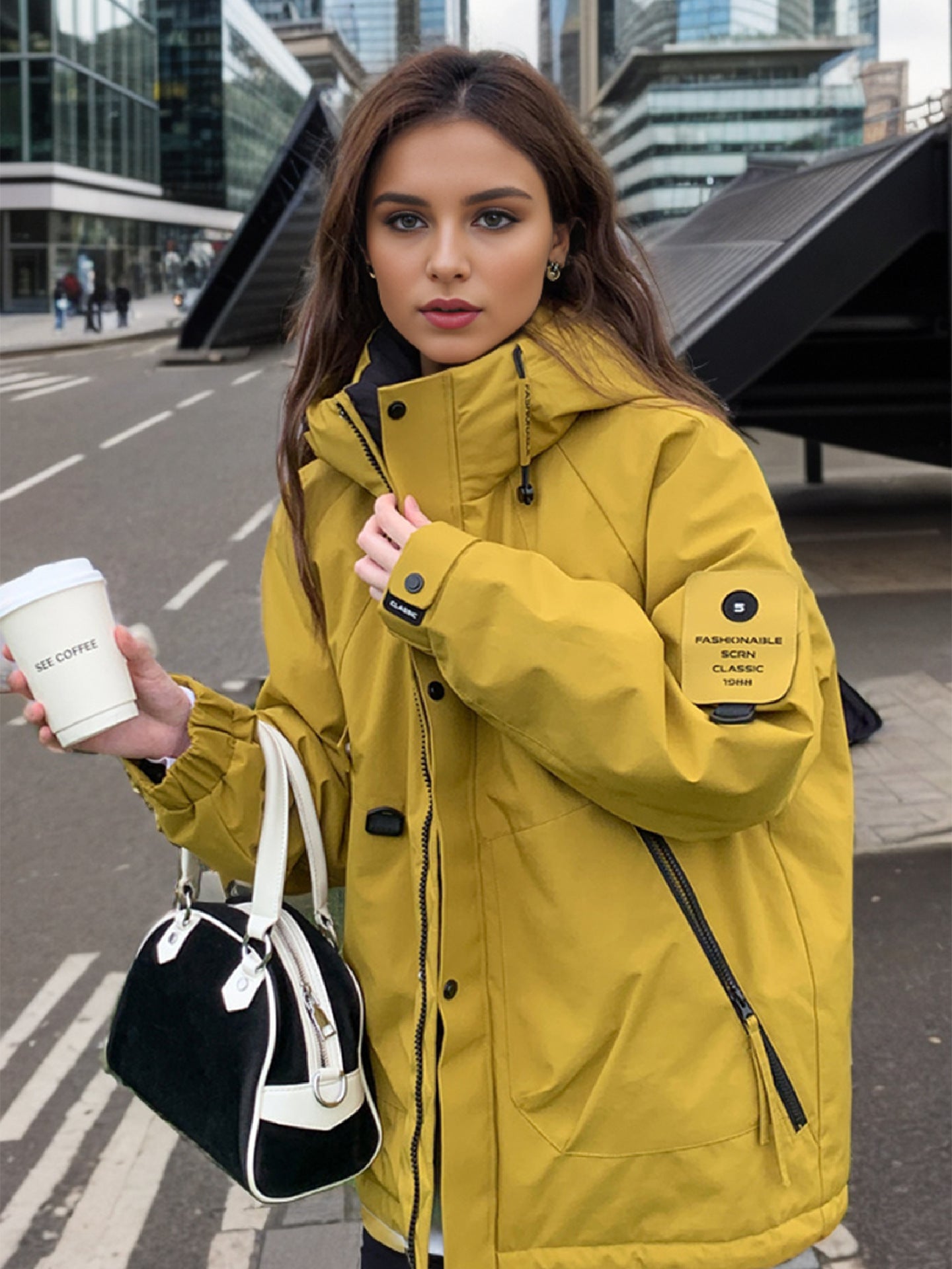 Casual Outdoor Down Jacket With Stand Collar For Men Women NALANI